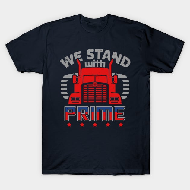 Stand With Prime G1 Robots Trucker Political Meme T-Shirt by BoggsNicolas